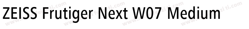 ZEISS Frutiger Next W07 Medium字体转换